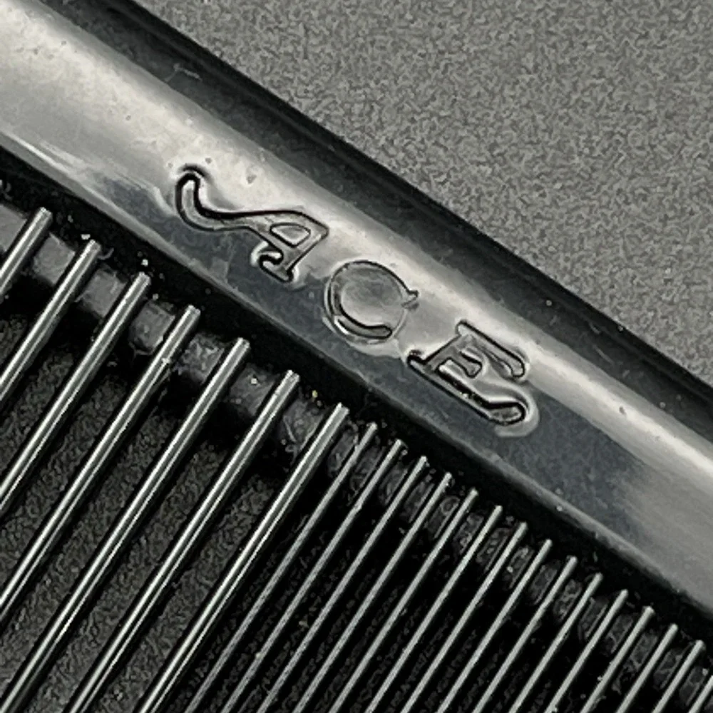 ACE Vintage‎ Black Hard Rubber All Purpose Dresser Comb 7 Inch Barber USA